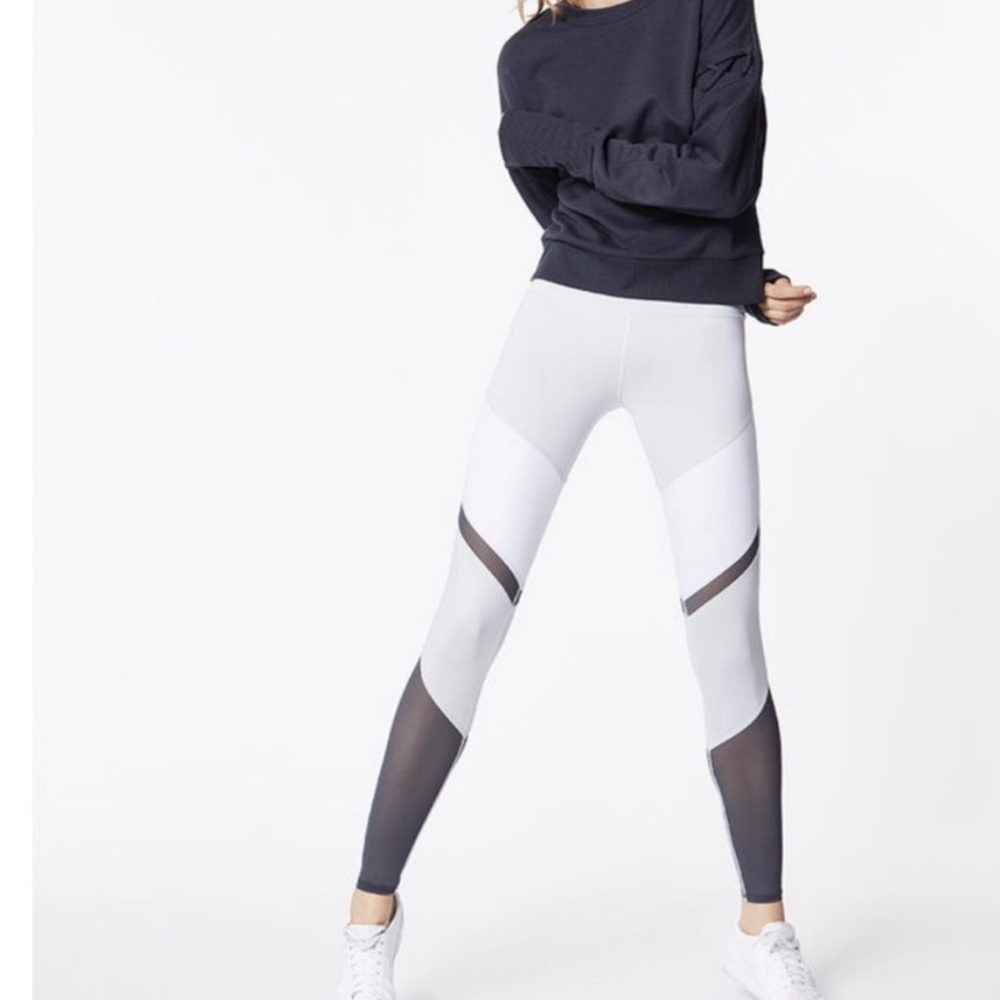 ALO Sheila High Waist Leggings - Grey/White/Anthracite - Small